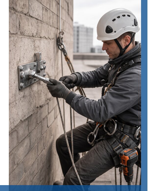 Установка анкерных точек в Щекине от 3602 р. | ВЫСОТНИК-Екн